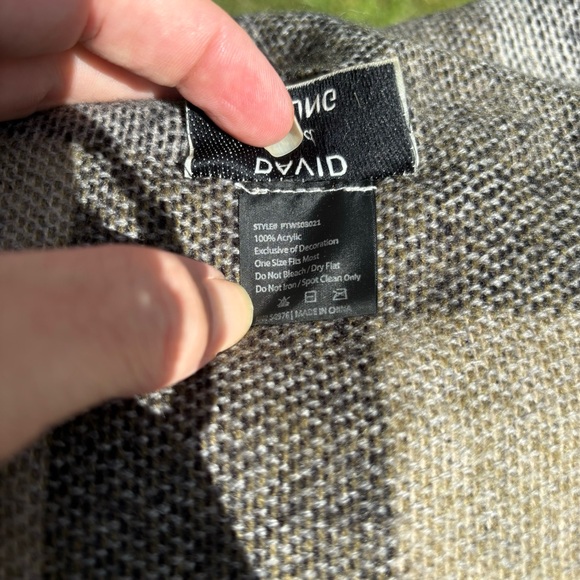 David and Young openfront front waterfall cardigan duster one size sleeveless - Picture 7 of 7